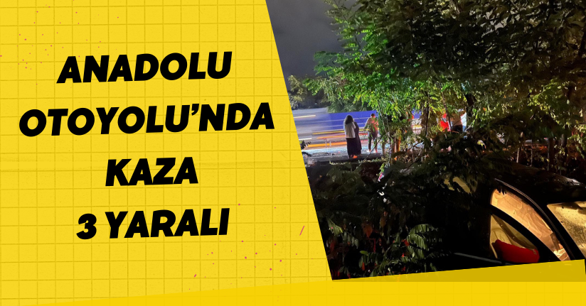 Anadolu Otoyolu’nda kaza: 3 yaralı