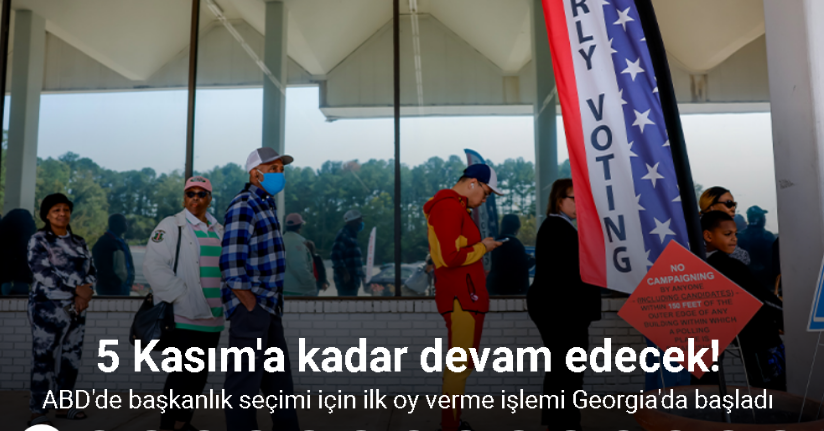 ABD'de başkanlık seçimi için ilk oy verme işlemi Georgia'da başladı