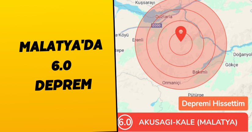 Malatya'da 6.0 Deprem