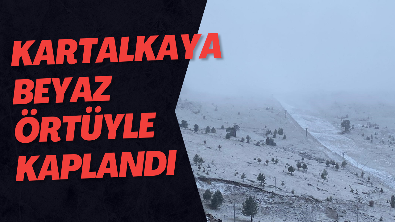 Kartalkaya Beyaz Örtüyle Kaplandı