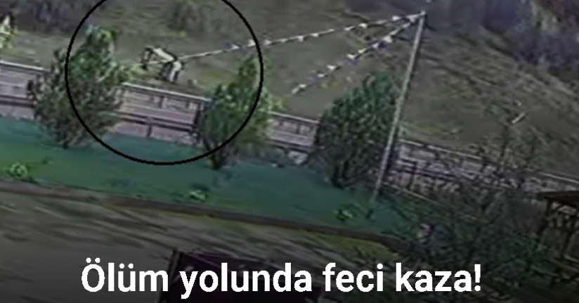 Ölüm yolunda kaza, virajı alamayıp defalarca takla attı