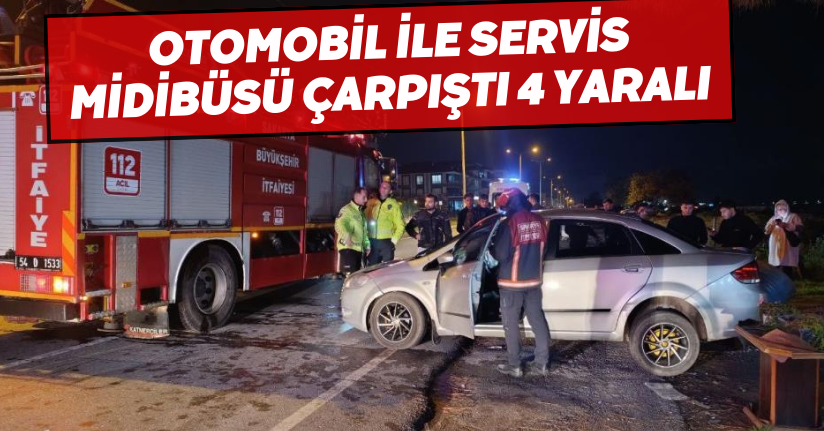 Karasu'da iki otomobil çarpıştı: 3 yaralı