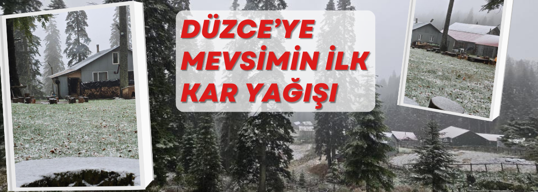 Düzce'nin Yüksek Kesimlerinde Kar Yağışı