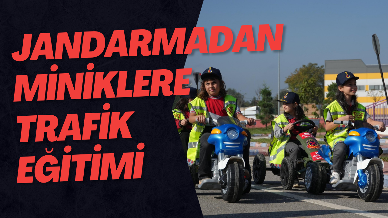 Jandarmadan Miniklere Trafik Eğitimi