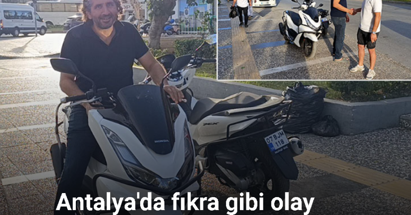 Motosikletleri karıştırıp başka motora binip gitti, polisin araması ile motosikleti geri getirdi