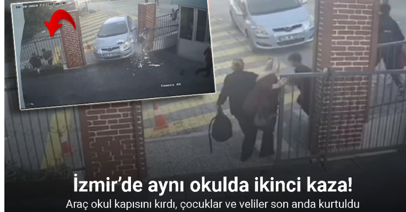 İzmir’de aynı okulda ikinci kaza