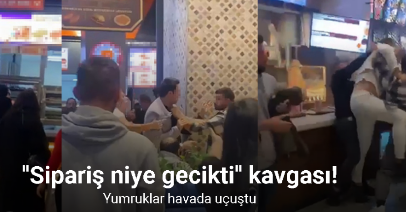 Maltepe’de sipariş kavgasında yumruklar havada uçuştu