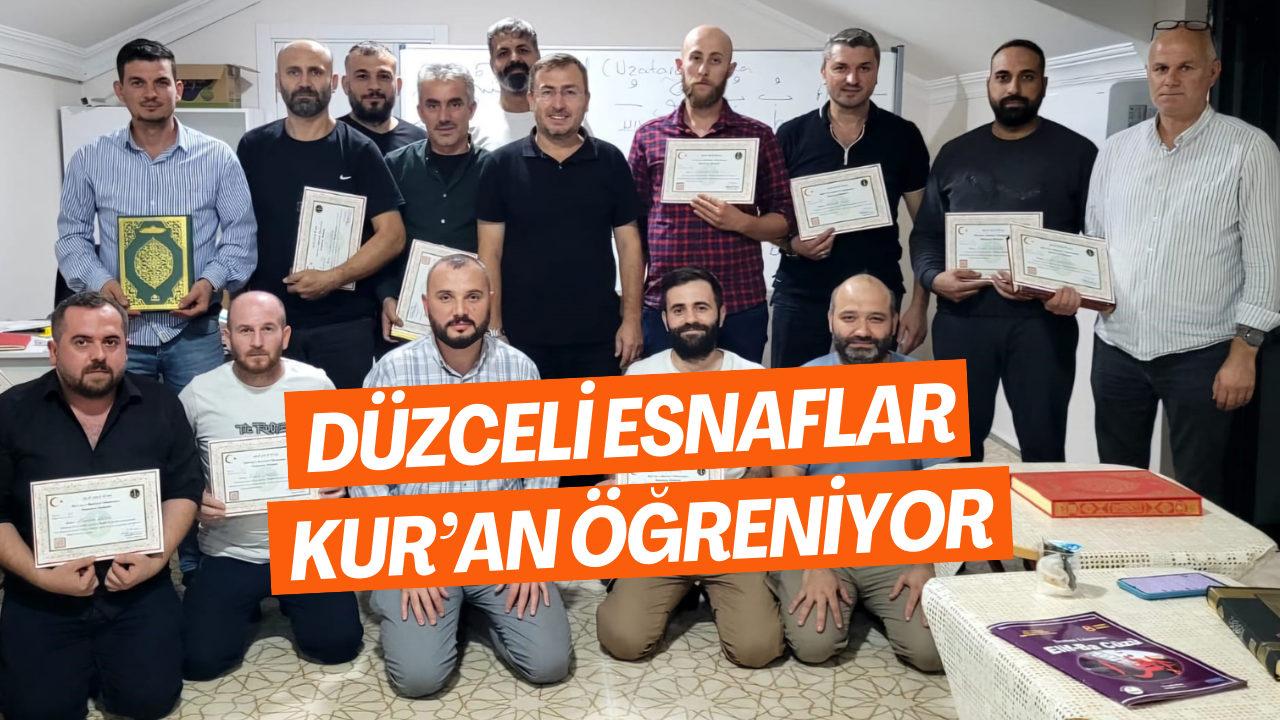 Düzceli Esnaflar Kur’an Öğreniyor