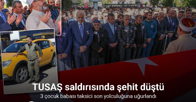 Şehit taksici Murat Aslan son yolculuğuna uğurlandı