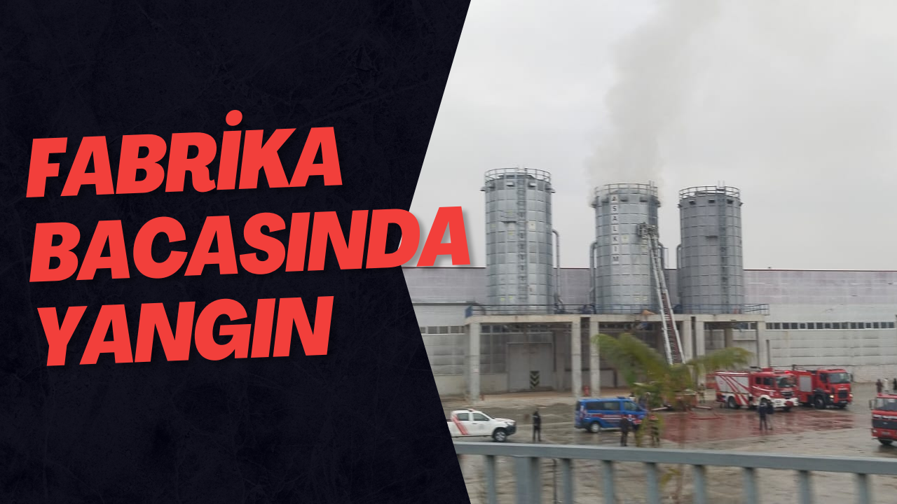 Fabrika Bacasında Yangın