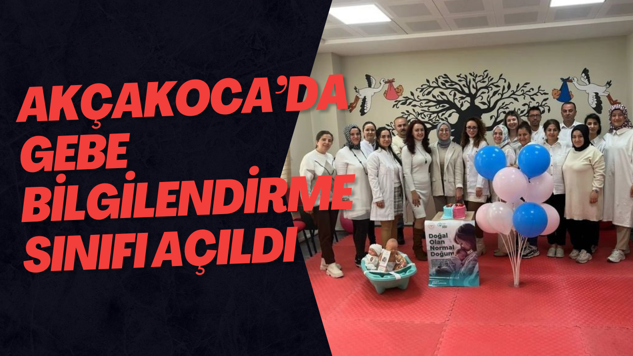 Akçakoca’da gebe bilgilendirme sınıfı açıldı