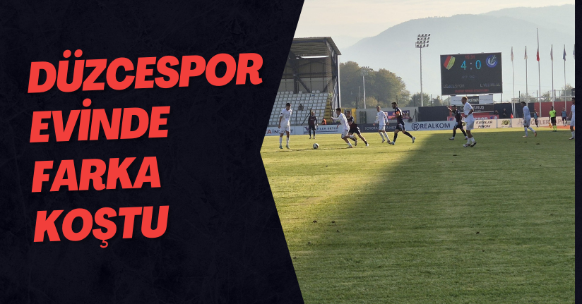 Düzcespor Evinde Farka Koştu