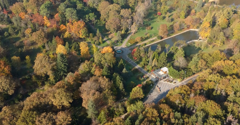 Atatürk Arboretumu’nda kartpostallık sonbahar manzarası