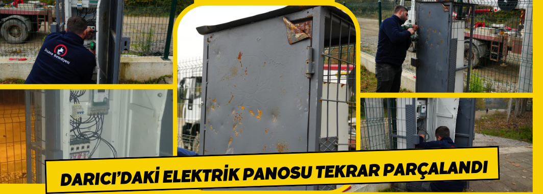 Darıcı'daki Elektrik Panosu Tekrar Parçalandı