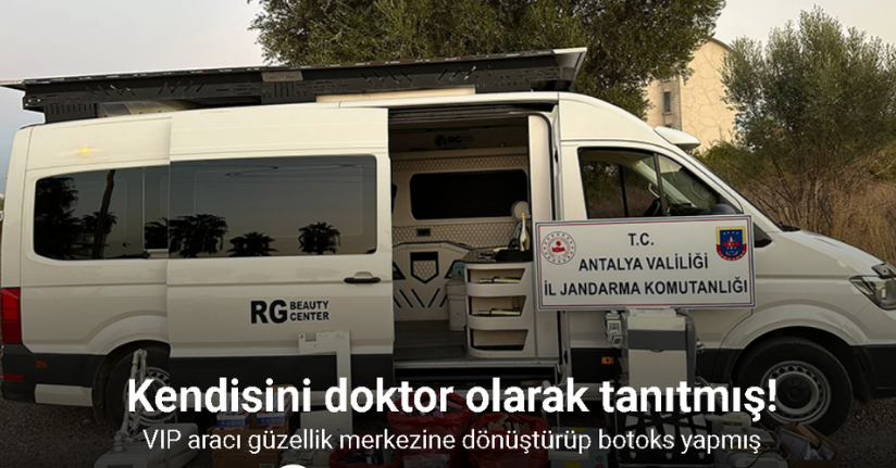 VIP aracı güzellik merkezine dönüştürüp botoks yaptığı iddiasıyla gözaltına alındı