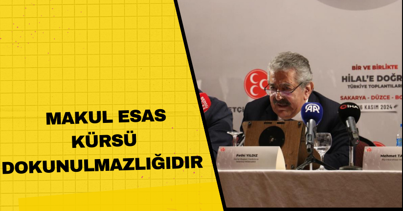 Makul esas, kürsü dokunulmazlığıdır