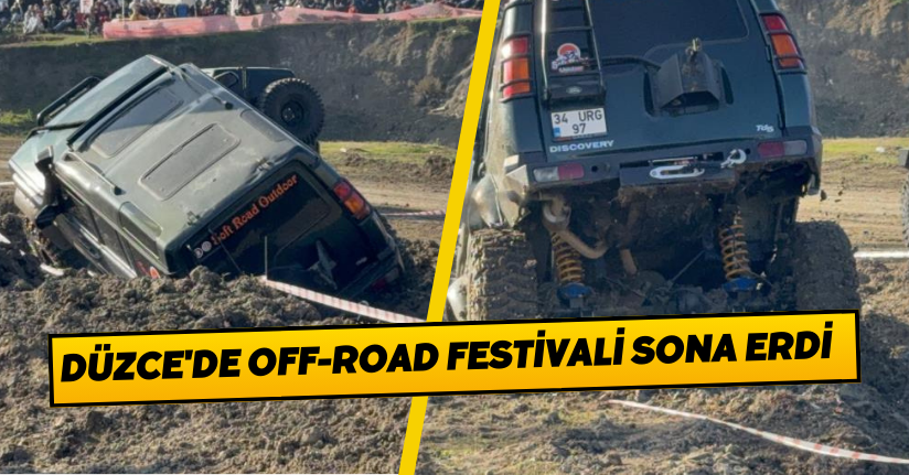 Düzce'de off-road festivali sona erdi