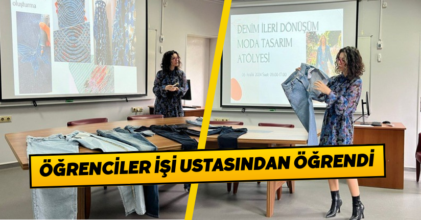  Öğrenciler işi ustasından öğrendi