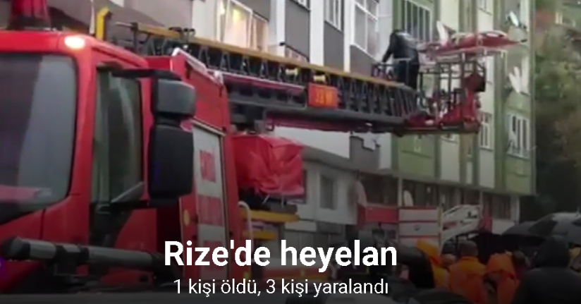 Rize'de heyelan: Ölü ve yaralılar var