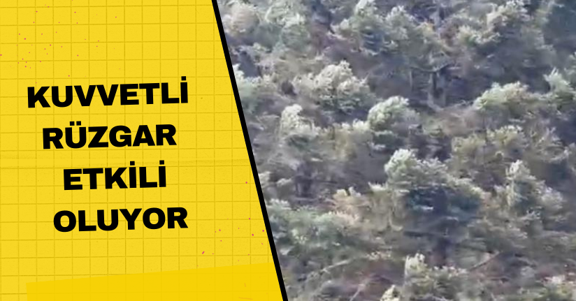 Kuvvetli rüzgar etkili oluyor