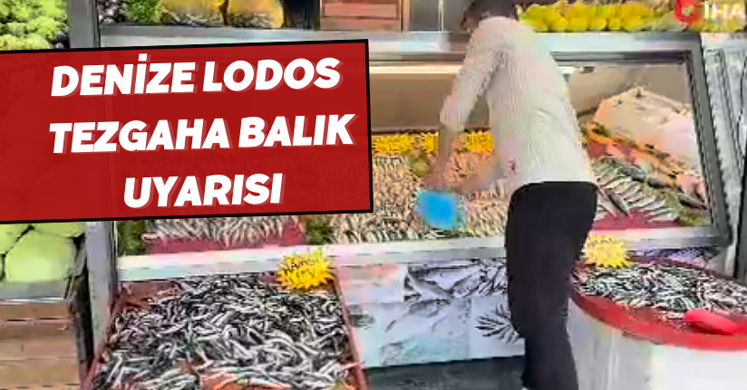 Denize lodos, tezgaha balık uyarısı