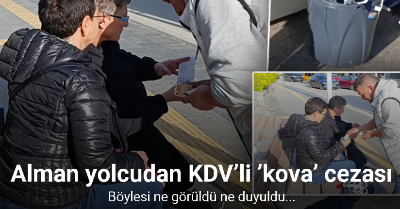 Kaza yapan minibüs sürücüsüne Alman yolcudan KDV’li ’kova’ cezası