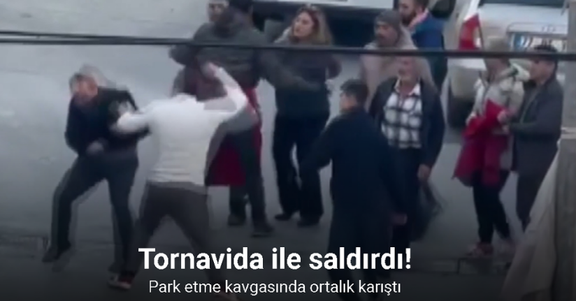 Park etme kavgasında tornavida ile saldırdı