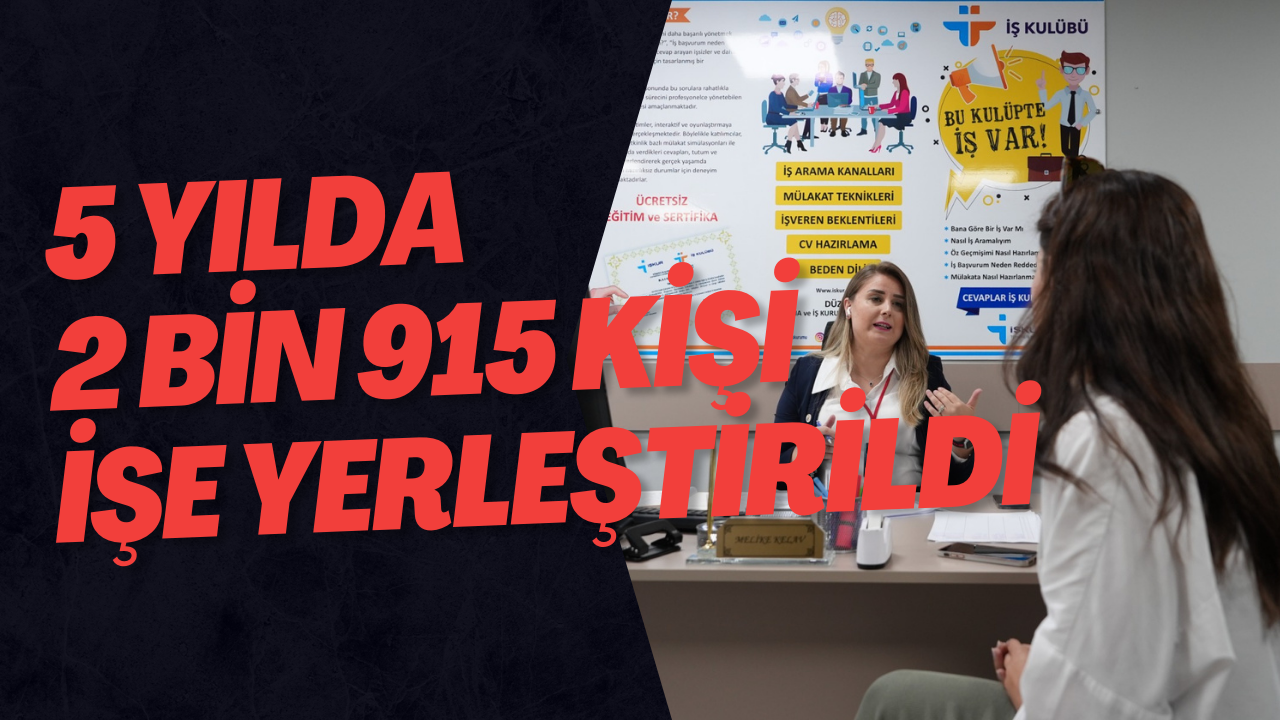 5 Yılda 2 Bin 915 Kişi İşe Yerleştirildi