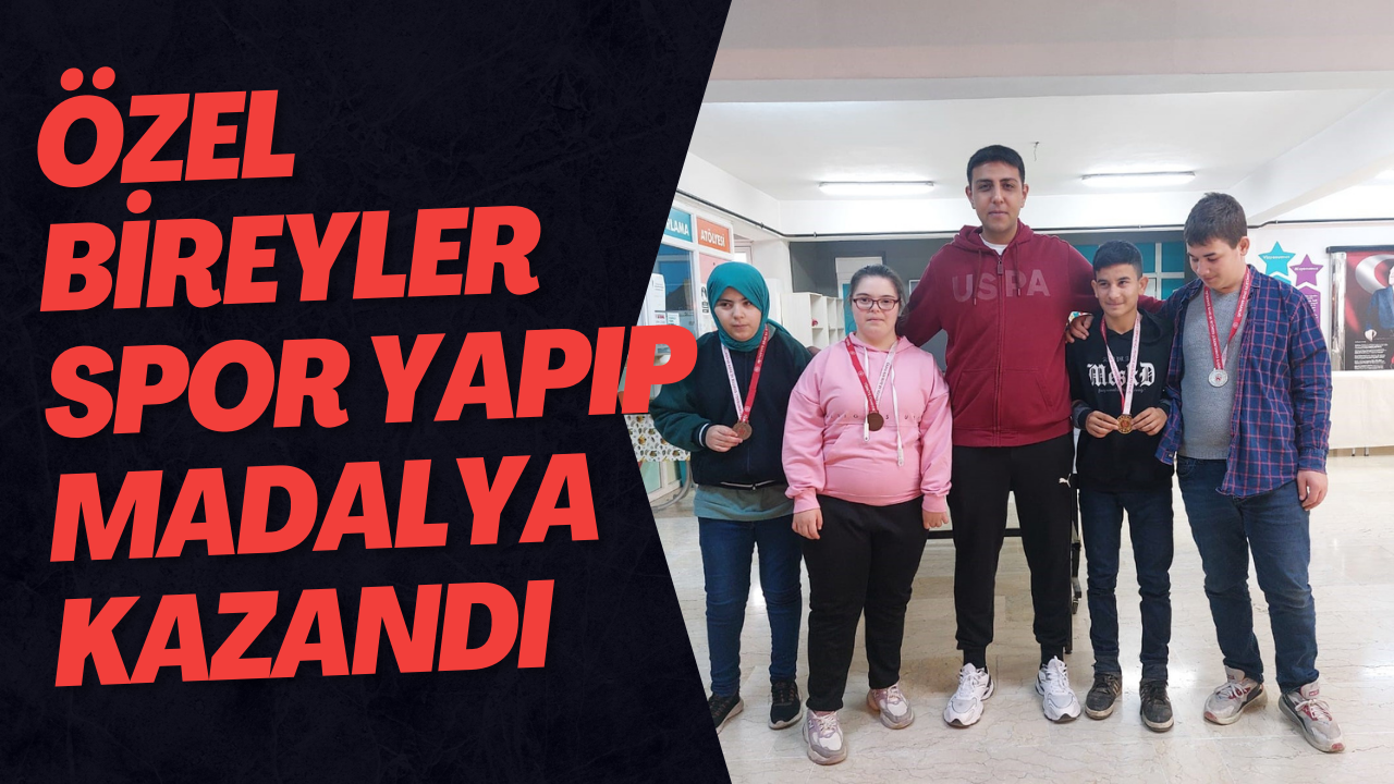 Özel Bireyler Spor Yapıp Madalya Kazandı