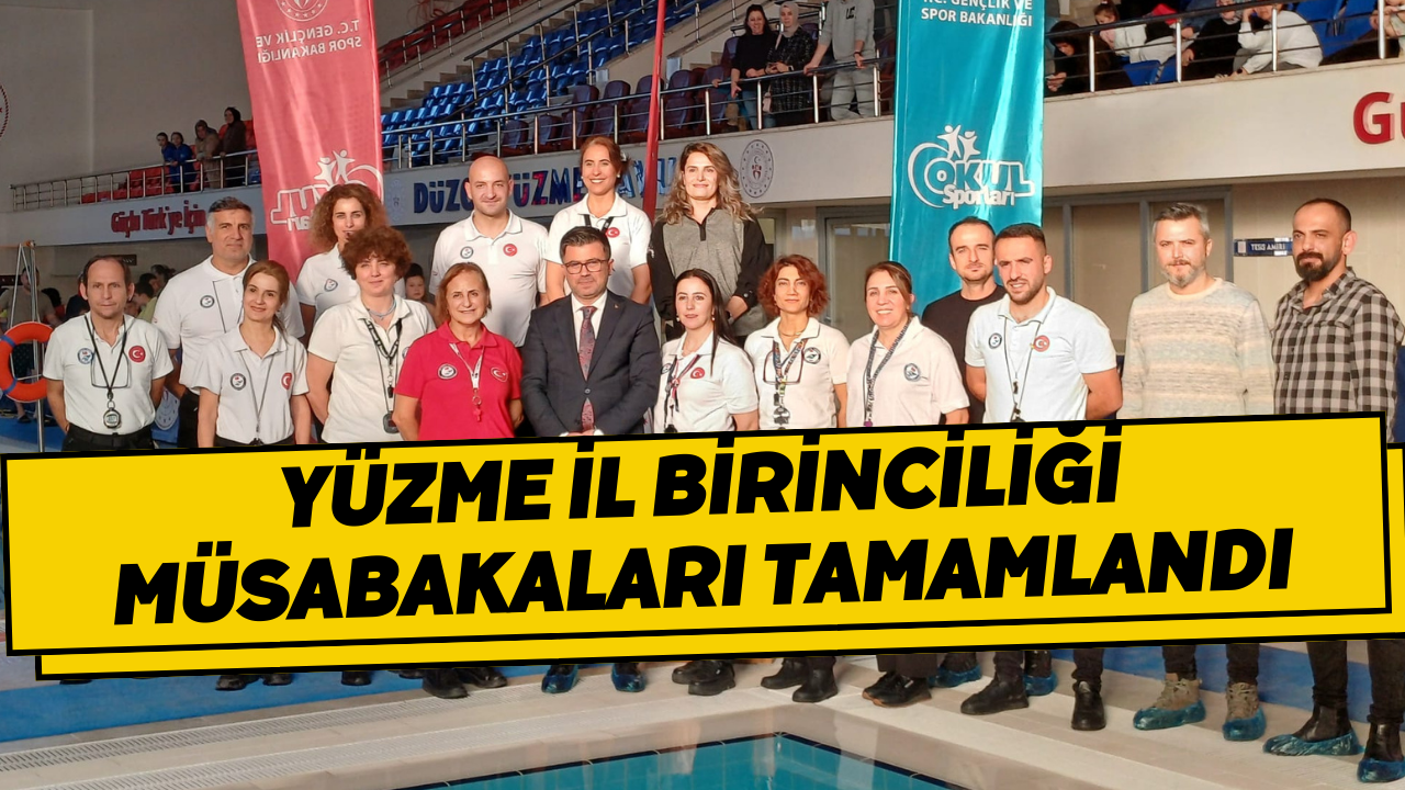 Yüzme İl Birinciliği Müsabakaları Tamamlandı