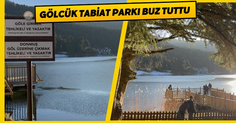 Gölcük Tabiat Parkı, buz tuttu