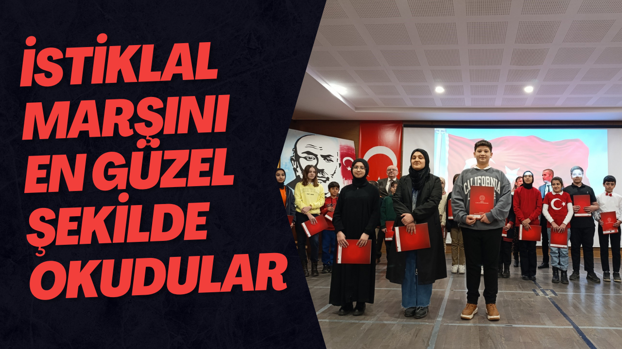 İstiklal Marşını En Güzel Şekilde Okudular