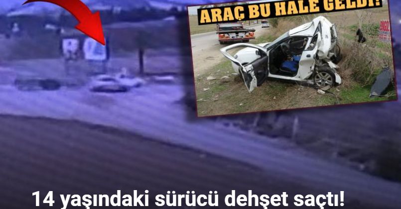 14 yaşındaki sürücü cipiyle otomobile çarptı: 1 ölü