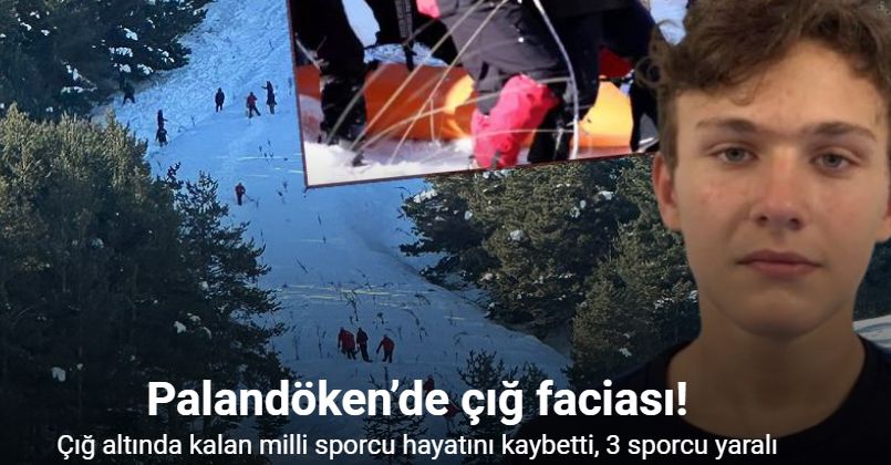 Palandöken’de çığ: 1 ölü, 3 yaralı