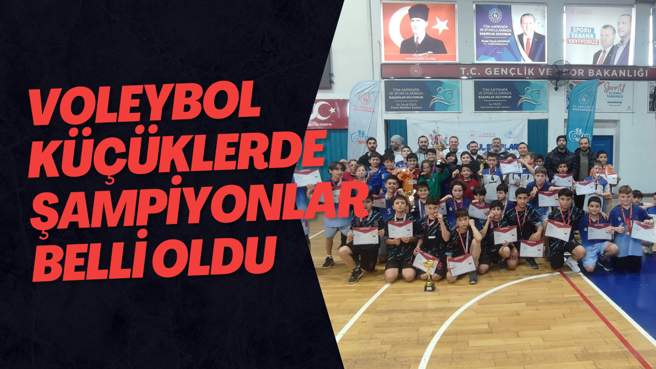 Voleybol Küçüklerde Şampiyonlar Belli Oldu