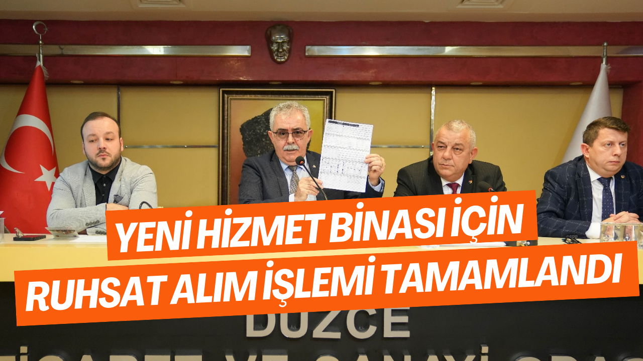 Yeni Hizmet Binası İçin Ruhsat Alım İşlemi Tamamlandı