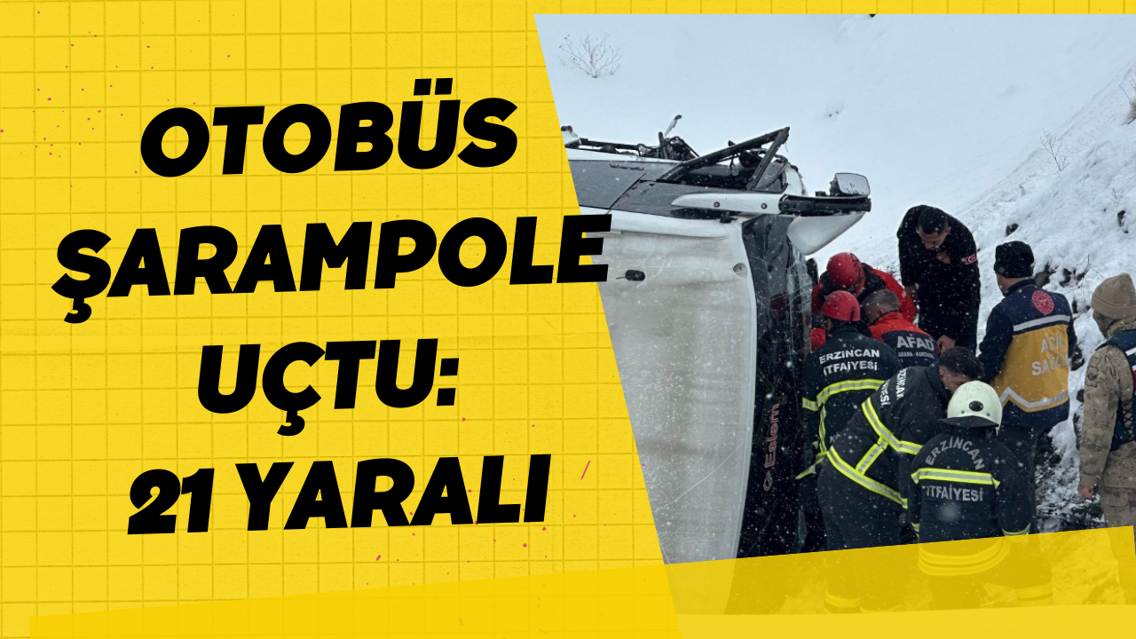 Otobüs Şarampole Uçtu: 21 Yaralı