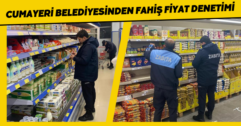  Cumayeri Belediyesinden fahiş fiyat denetimi