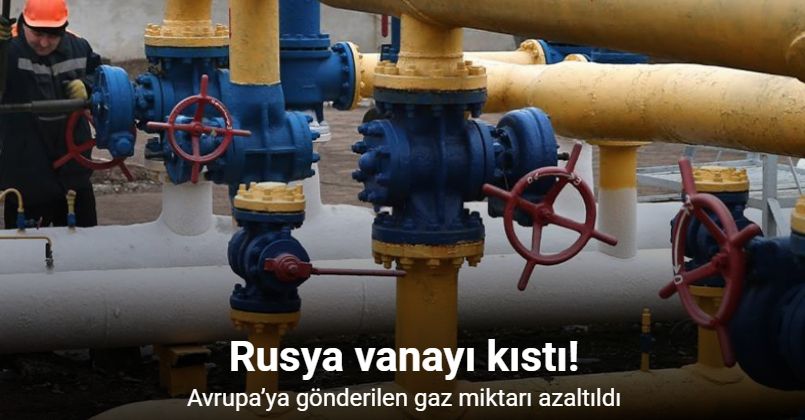 Rusya, Avrupa’ya gönderilen gazın miktarını düşürdü