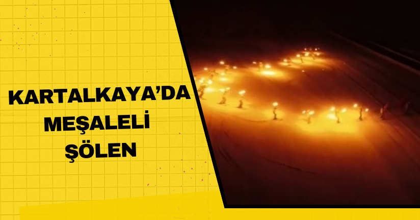  Kartalkaya’da meşaleli şölen