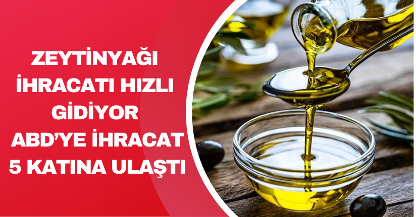 Zeytinyağı ihracatı hızlı gidiyor, ABD’ye ihracat 5 katına ulaştı