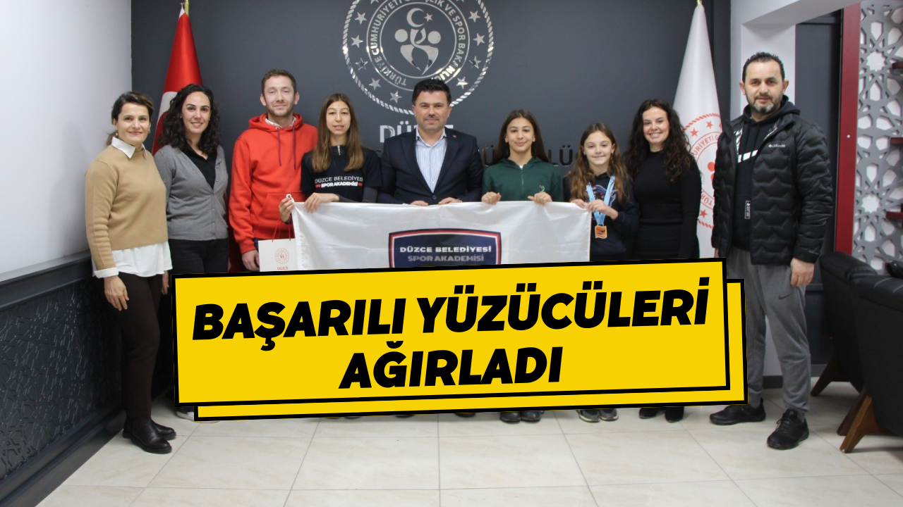 Başarılı Yüzücüleri Ağırladı