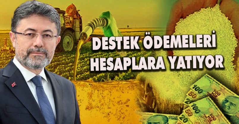 280 milyon TL destekleme ödemesi, çiftçilerin hesaplarına aktarıldı