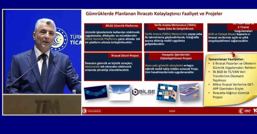 Ticaret Bakanı Ömer Bolat, İhracatta 2025 Yılı Eylem Planı’nı açıkladı