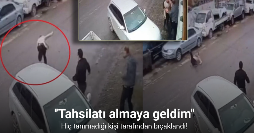 Hiç tanımadığı kişi tarafından bıçaklandı, polisin hayat kurtaran müdahalesi kamerada