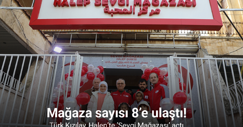 Türk Kızılay, Halep’te ’Sevgi Mağazası’ açtı