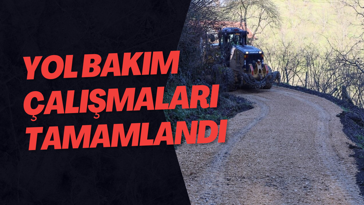 Yol Bakım Çalışmaları Tamamlandı