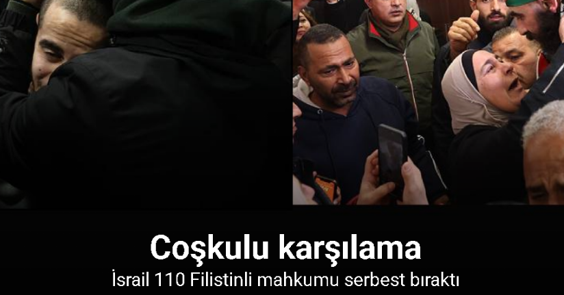 İsrail’in serbest bıraktığı Filistinli mahkumlara coşkulu karşılama