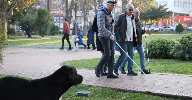 Görme engellilerin kabusu: Scooterlar, sokak köpekleri, kaldırım işgalleri