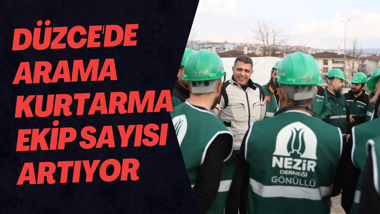 Düzce'de Arama Kurtarma Ekip Sayısı Artıyor